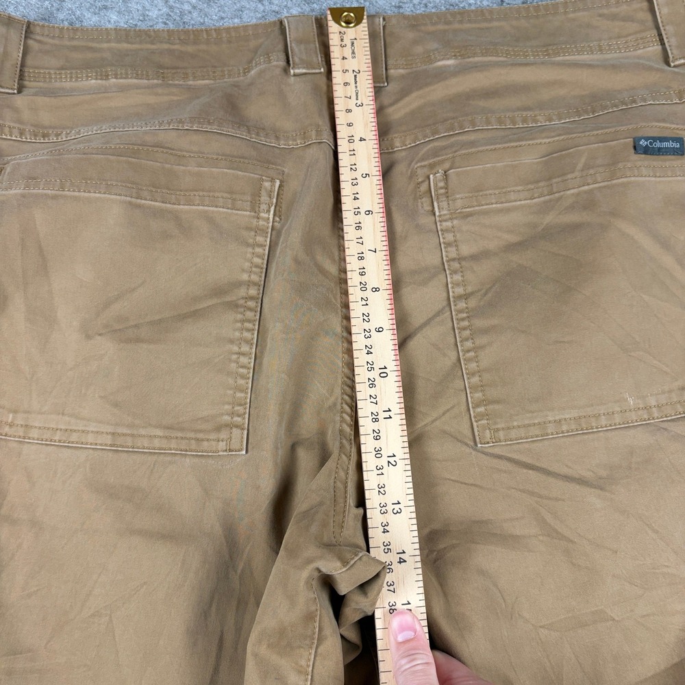 Columbia Pants Mens 38x30 Brown Regular Fit Outdoor Hiking Utility Casual Cotton - Picture 11 of 14
